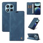 Pour xiaomi redmi note 14 pro 4g housse antichoc avec boucle magn�tique cach�e - bleu