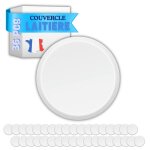 Xilmark 36 couvercles pot yaourt rutilisables couvercles pot de yaourt en verre type la laitire bouchon ...