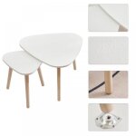 Xjing 2 table basse triangulaire - table basse à pieds en bois - blanc minimaliste - 55 * 55 * 4540 * ... Xjing 2 table basse triangulaire - table basse à pieds en bois - blanc minimaliste - 55 * 55 * 4540 * ...