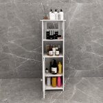 Xjing - armoire de salle de bain � 4 niveaux - grande capacit� de stockage - 22 * 22 * 78cm
