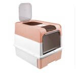 Xjing bac  litire pour chats avec 1 sac dsodorisant tiroir  litire et pelle grand espace bac  litire ...