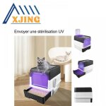 Xjing bac  litire pour chat bote  litire autonettoyante avec couvercle et pelle 48 * 35 * 36cm tiroir ...