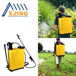 Xjing pulv�risateur � dos - pulv�risateur � main 16 l - pour herbicides insecticides (jaune) - tuyau ...