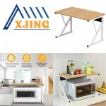 Xjing support pour four à micro - ondes 54 * 35 * 34. 5cm tube galvanisé + panneau de densité double ... Xjing support pour four à micro - ondes 54 * 35 * 34. 5cm tube galvanisé + panneau de densité double ...