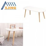 Xjing table basse ovale blanche 110 * 50 * 45cm style scandinave table basse économique pour petits appartemen ... Xjing table basse ovale blanche 110 * 50 * 45cm style scandinave table basse économique pour petits appartemen ...