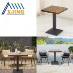 Xjing table de cuisine carrée - table de salle à manger rétro - table basse de petit espace - brun - ... Xjing table de cuisine carrée - table de salle à manger rétro - table basse de petit espace - brun - ...