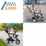Xjing tricycle et poussette 2 en 1 pour enfants - avec toit solaire pliable - avec miroirs et sonnette ...
