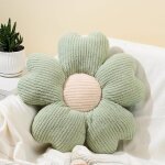 Xjydncg coussin dcoratif - coussin 50x50 en peluche  fleurs pour coussins de sol - vert multicolore ...