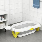 Xl baignoire pliable b�b� - baignoire b�b� sur pied avec si�ge confortable et un petit seau deau pliable ...