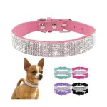S - xl doux rglable en cuir sud chiot chien collier strass chat pet rose collier costume fournitures ... S - xl doux rglable en cuir sud chiot chien collier strass chat pet rose collier costume fournitures ...