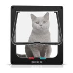 (xl noir)chatière pour chat avec magnétique à 4 voies porte pour animaux de compagnie pour chats et petits ... (xl noir)chatière pour chat avec magnétique à 4 voies porte pour animaux de compagnie pour chats et petits ...
