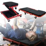 Tabouret atelier - xmtech - 2 en 1 - avec roues 360 - chariot de garagiste - sige mcanicien