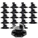 Xpotool lot de 20x plots de terrasse ? charge 2700 kg ? hauteur r�glable 33 - 64 mm ? en pp ? pieds de ...