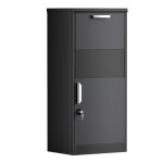 Xpotool bo�te � colis verrouillable noire 500 x 375 x 1150 mm bo�te aux lettres sur pied pour colis max. ...