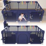 Xuanyu. parc bebexxl pliable parc modulable bb avecbarrieres / filets / balle ocanique / 4 poignes ...
