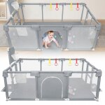 Xuanyu. parc bebexxl pliable parc modulable b�b� avecbarrieres / filets / balle oc�anique / 4 poign�es ...