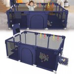 Xuanyu. xxl pliable parc modulable b�b� - avec barrieres / filets / balle oc�anique / 4 poign�es - 180 ...