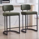 Ya - home tabouret de bar lot de 2 chaise de bar moderne tabouret haut industriel pour cuisine comptoir ...