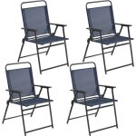 Yaheetech lot de 4 chaise de jardin pliante avec tissu en polyester respirant robuste cadre métal et ... Yaheetech lot de 4 chaise de jardin pliante avec tissu en polyester respirant robuste cadre métal et ...