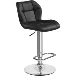 Yaheetech chaise de bar modernes tabouret de bar en similicuir r�glables en hauteur design capitonn� ...