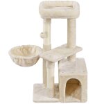 Yaheetech petit arbre à chat multiniveau avec poteaux griffoir cordes sisal cachette panier niche pompon ... Yaheetech petit arbre à chat multiniveau avec poteaux griffoir cordes sisal cachette panier niche pompon ...