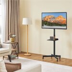 Yaheetech support tv pivotant pour tlviseur de 23 - 60 pouce cran led lcd hauteur et angle rglable ...