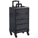 Yaheetech valise de maquillage professionnelle avec tiroirs mallette cosmtique  roulettes pivotante ...
