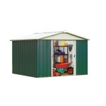 Abri de jardin métal vert 8 m2 yardmaster + kit Abri de jardin métal vert 8 m2 yardmaster + kit