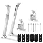 Yaskilosiu lot de 2 supports de centrales �lectriques de balconsupport de panneau solaire r�glable pour ...