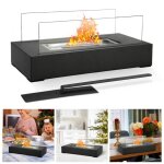 Yaskilosiu chemine de table biothanol feu de table chemine en verre dcorative longueur 35 cm cheminee ...