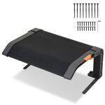 Yaskilosiu garage de tondeuse 72x56x36 cm garage toit gris noir toit rabattable cadre en acier noir garage ...