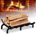 Yaskilosiu grille à bûches fer porte - bûches solide bois de cheminée grill support pieds noir grille ... Yaskilosiu grille à bûches fer porte - bûches solide bois de cheminée grill support pieds noir grille ...