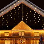 Yaskilosiu guirlande lumineuse rideau 10m 720 led glaons en stalactites dcoration de nol - blanc chaud ...