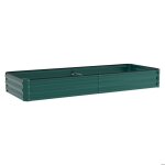 Yaskilosiu jardiniere lit sureleve plantes fleurs int�rieur ext�rieur jardin vert 240 x 90 x 60 cm acier ...