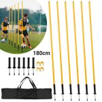 Yaskilosiu poteaux dagilit piquets de slalom football accessoires dentranement entranement poteaux ...