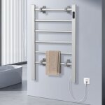 Yaskilosiu sche serviette lectrique mural 100w vertical avec 6 barres 24 h minuterie chauffants en ...