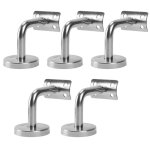 Yaskilosiu support main courante support mural de fixation pour rampe escalier support mural argent (5 ...