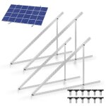Yaskilosiu supports de montage inclinables pour panneau solaire 4x kit photovoltaique - kit solaire