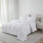 Yc kitchen couette - 140�200cm - cloud comfortable coton premium ? l�ger et moelleux ? blanc