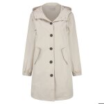 Yffushi femme blouson veste mi - longue bomber respirante � capuche pour blouson kaki