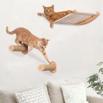 Yipeema. combinaison lit pour chat mural et griffoir arbre � chat blanc 54 * 465 cm.