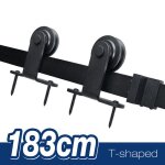 Yipeema. ensemble de poulies pour rail de porte de grange (crochet en t) porte simple - 183 cm - noir. ... Yipeema. ensemble de poulies pour rail de porte de grange (crochet en t) porte simple - 183 cm - noir. ...