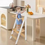 Yipeema. marchepied enfant pliable pour enfant blanc 88 * 45 * 45cm.