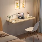 Yipeema. table pliante murale minimaliste nordique noyer 60 * 30 * 1. 6cm.