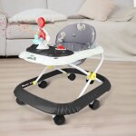 Yipeema. trotteur b�b� flexible avec roues universelles 58 * 55 * 65cm noir.