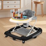 Yipeema. trotteur b�b� avec r�glage � quatre vitesses 74 * 69 * 83cm noir.