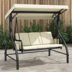 Yitahome balancelle de jardin 3 places - balanoire dextrieur - auvent rglable - coussins amovibles ...