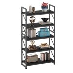 Yitahome bibliothèque à 5 niveaux étagère à livres grande bibliothèque autoportante étagère en bois et ... Yitahome bibliothèque à 5 niveaux étagère à livres grande bibliothèque autoportante étagère en bois et ...