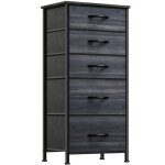 Yitahome commode chambre - 5 tiroirs en tissu - meuble de rangement - 45 x 30 x 95 cm - grain de bois ... Yitahome commode chambre - 5 tiroirs en tissu - meuble de rangement - 45 x 30 x 95 cm - grain de bois ...