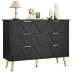 Yitahome commode � 6 tiroirs large commode en bois meuble de rangement coulissant meuble de bureau salon ...